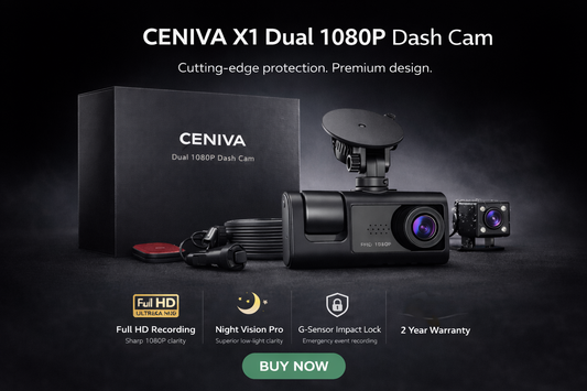 CENIVA Full HD 1080P Çift Yönlü Araç İçi Kamera Seti